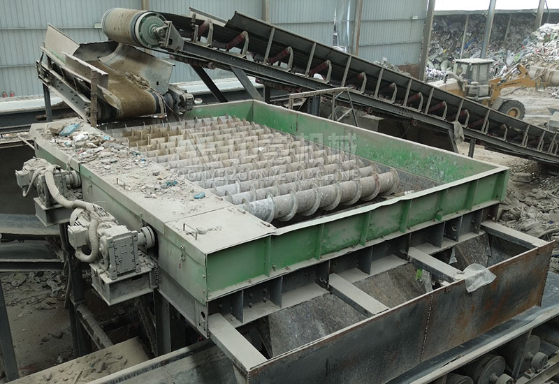 Garbage screening equipment spiral screen