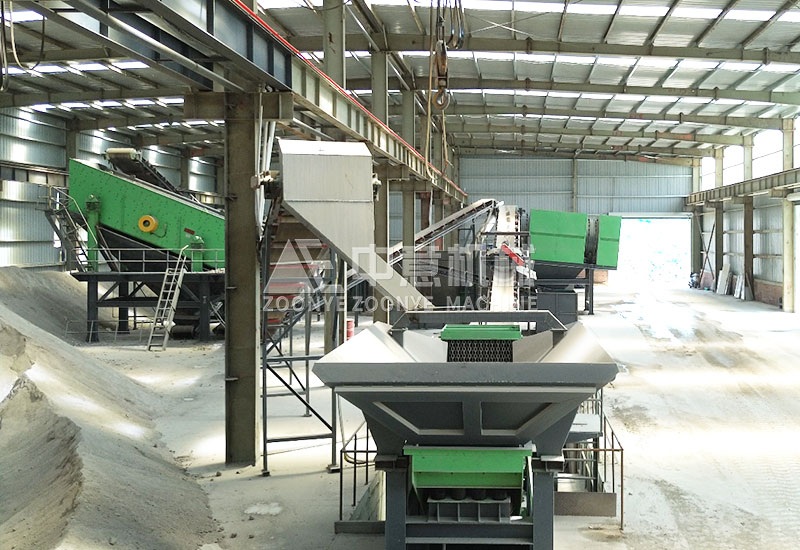 Decoration waste disposal production line