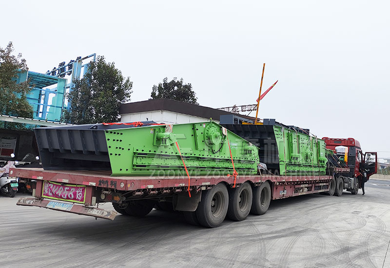 Renovation of garbage screening equipment ready for departure