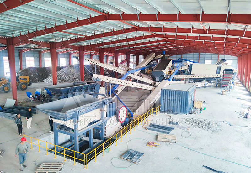 Construction and decoration waste treatment production line